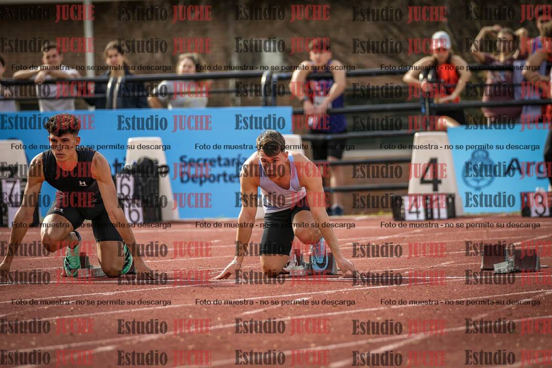 Fotos de los 100 m llanos de varones