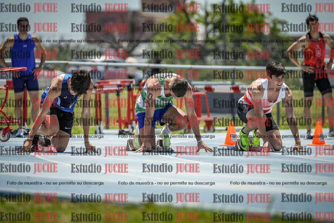 Fotos de los 100 m llanos de varones