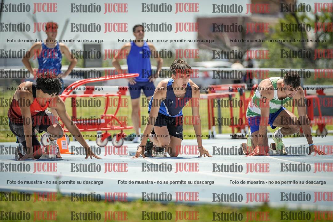 Fotos de los 100 m llanos de varones
