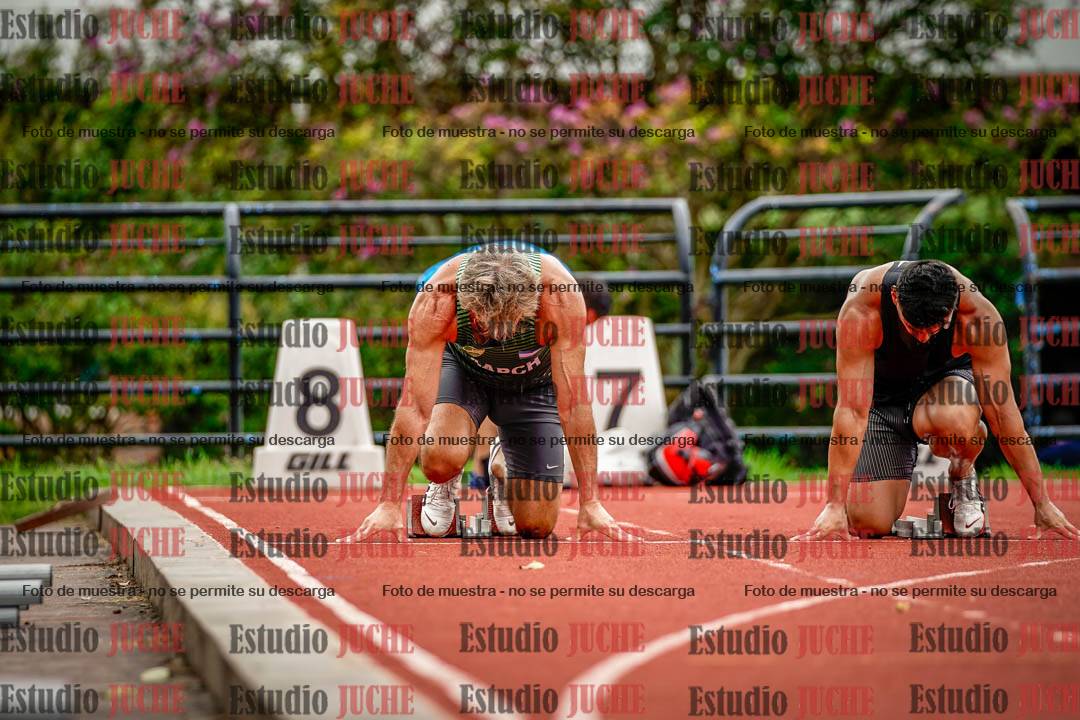 Fotos de los 100 m llanos de varones