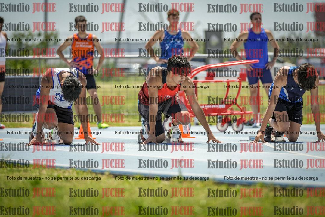 Fotos de los 100 m llanos de varones