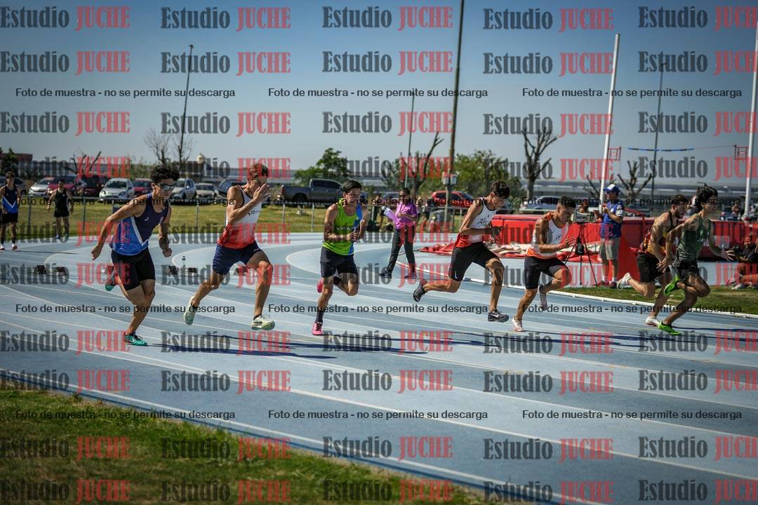 Fotos de los 100 m llanos de varones