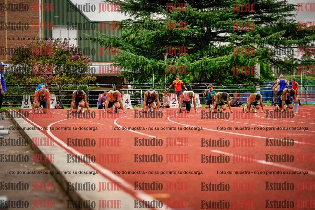 Fotos de los 100 m llanos de varones