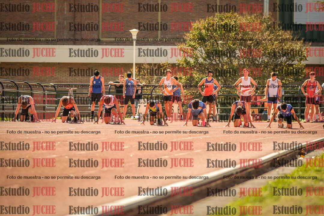 Fotos de los 100 m llanos de varones