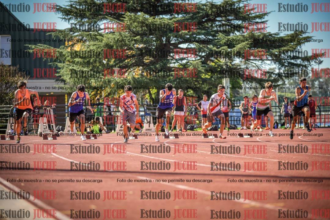 Fotos de los 100 m llanos de varones