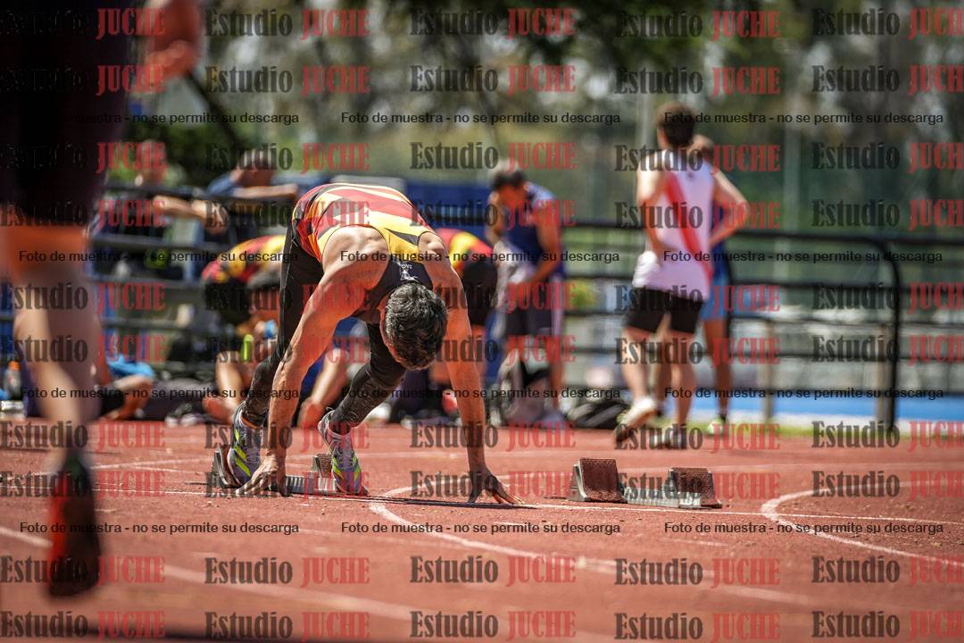 Fotos de los 100 m llanos de varones