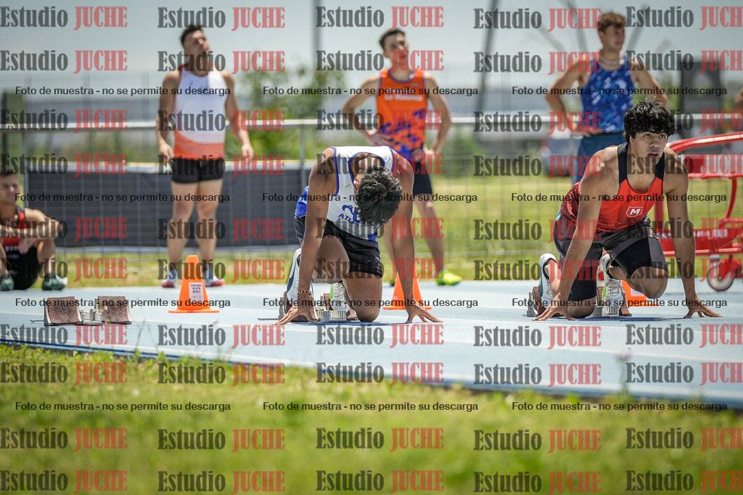 Fotos de los 100 m llanos de varones