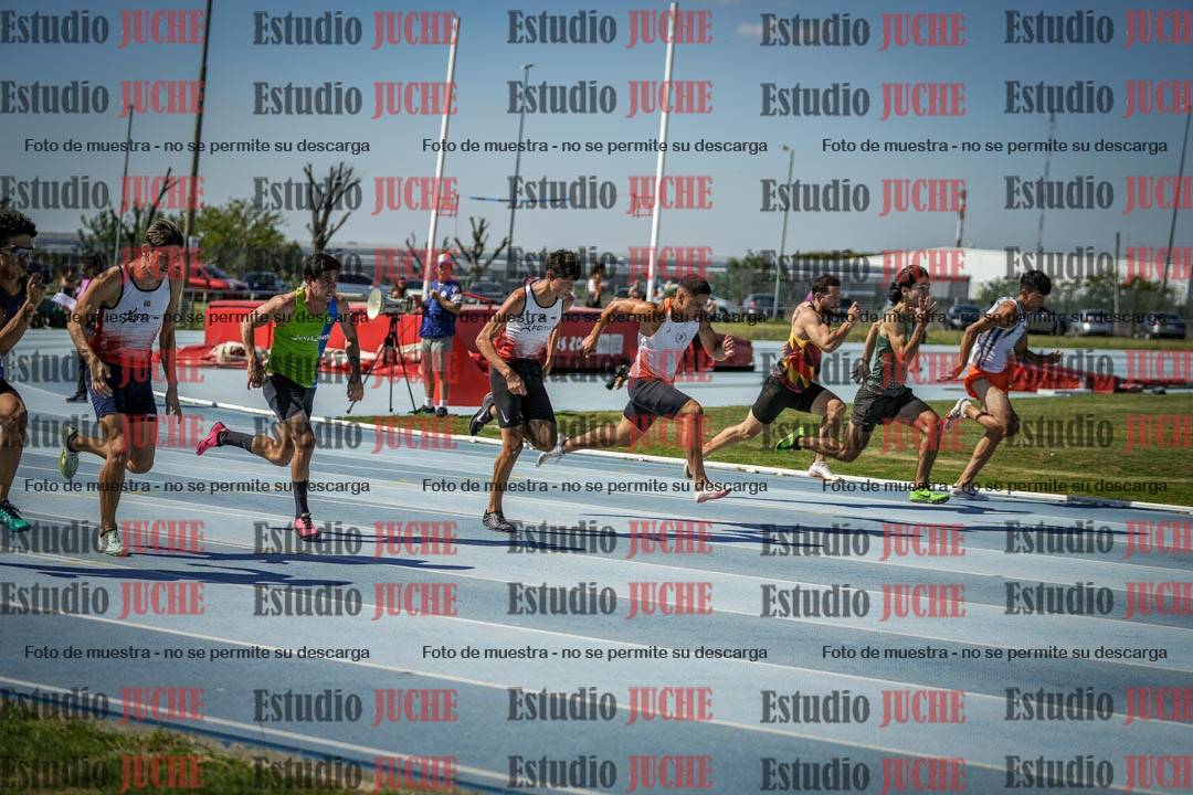 Fotos de los 100 m llanos de varones