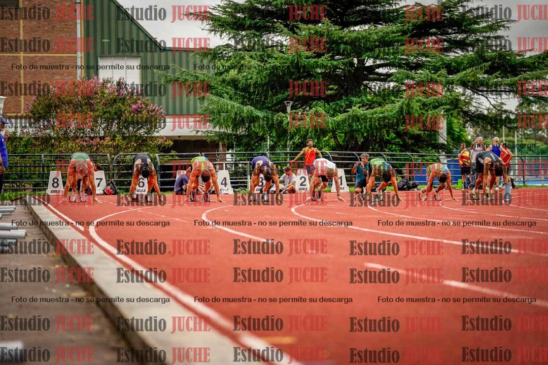 Fotos de los 100 m llanos de varones