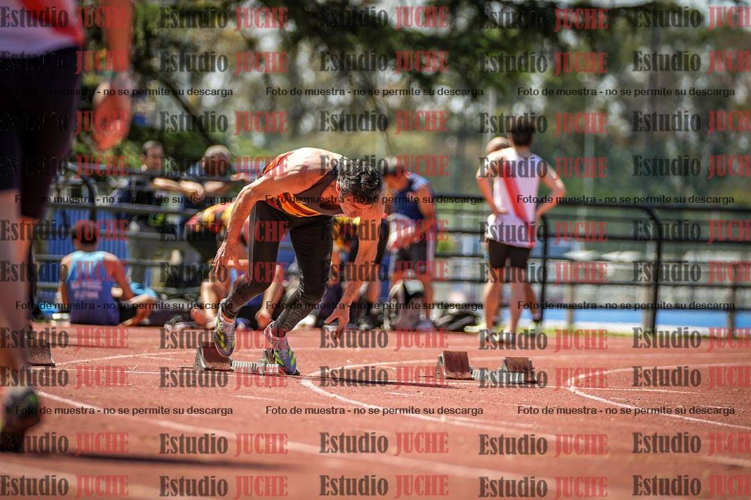 Fotos de los 100 m llanos de varones
