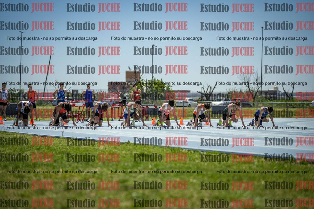 Fotos de los 100 m llanos de varones