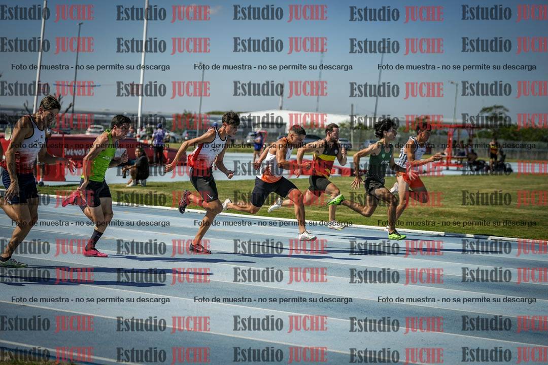 Fotos de los 100 m llanos de varones