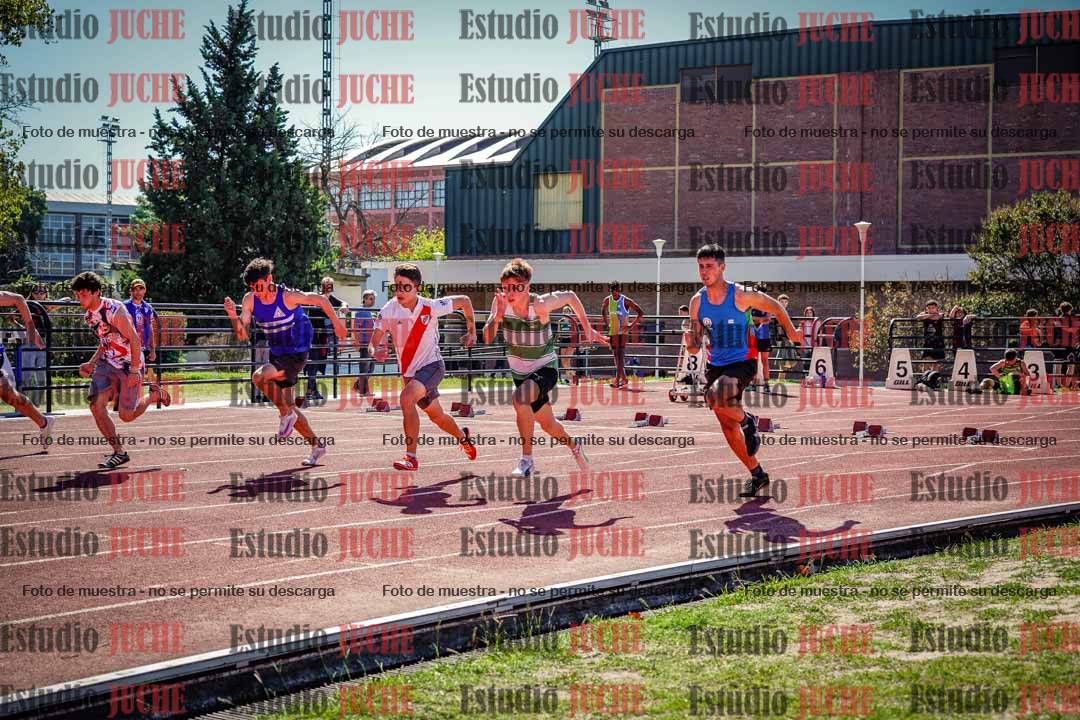 Fotos de los 100 m llanos de varones