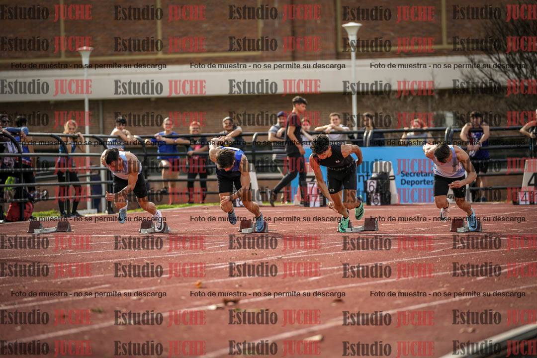 Fotos de los 100 m llanos de varones