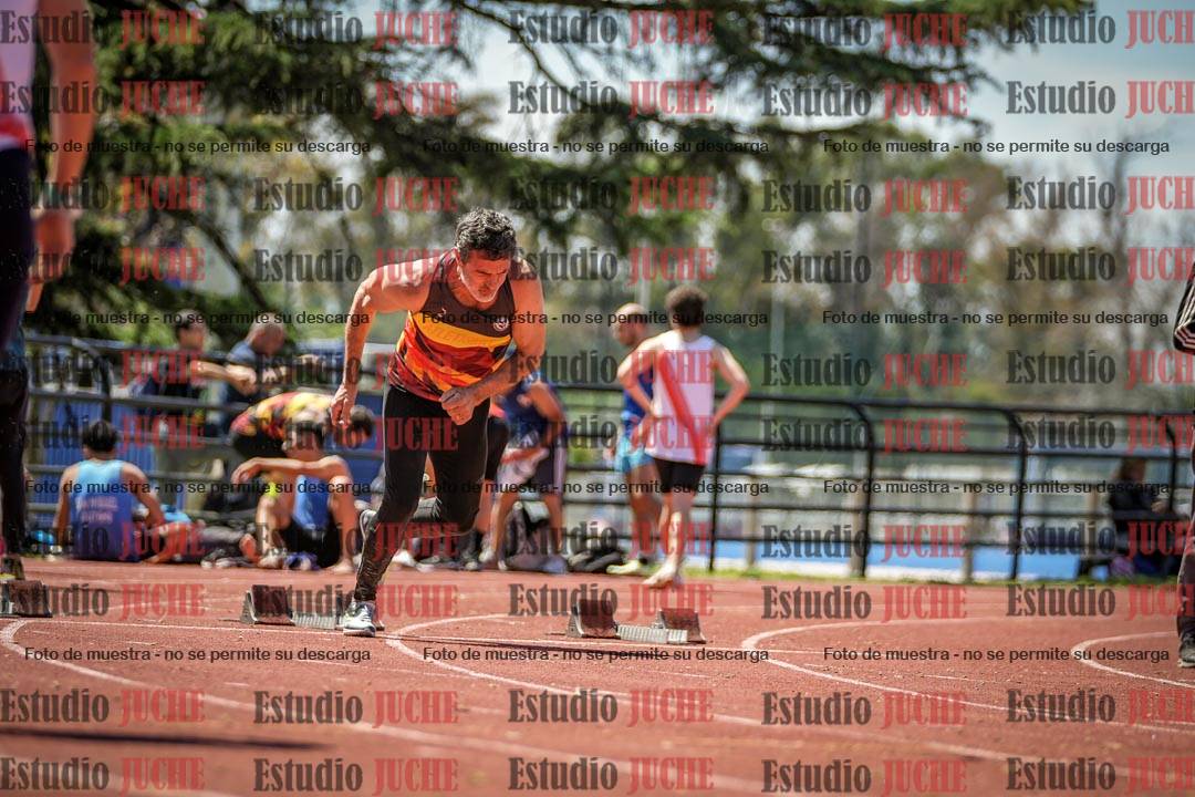 Fotos de los 100 m llanos de varones