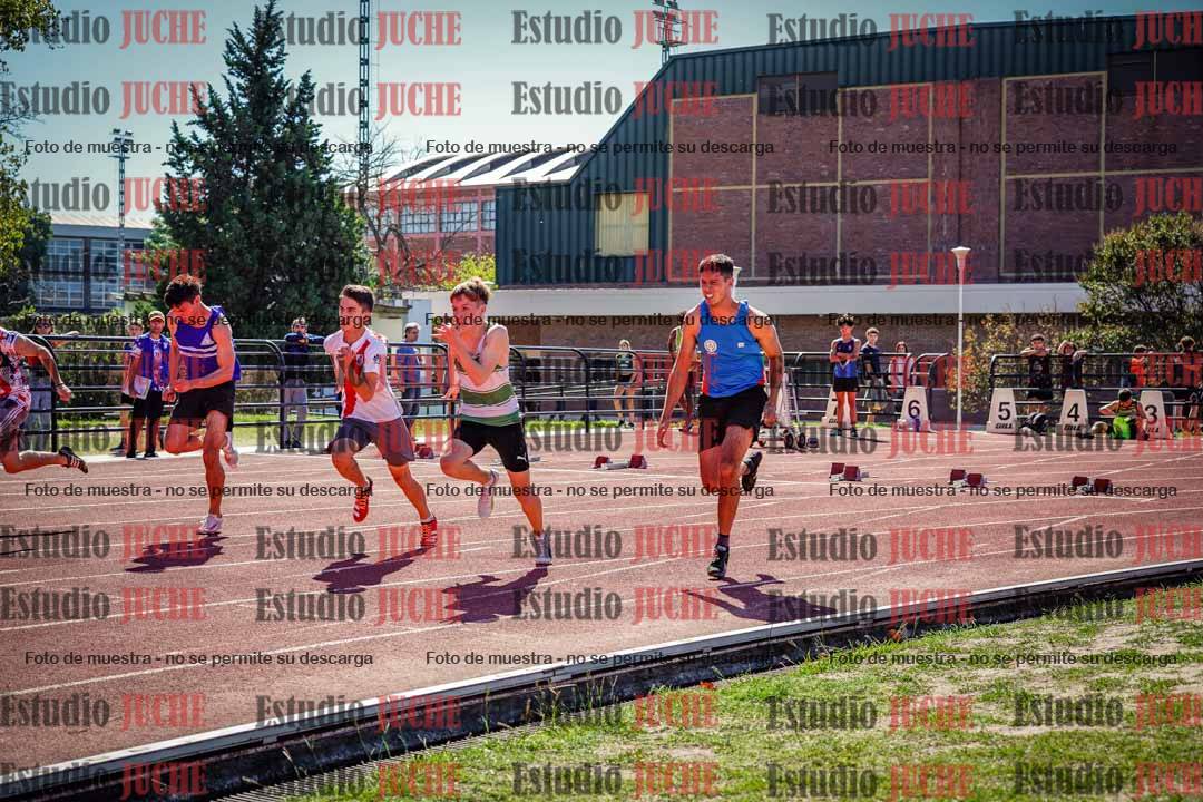 Fotos de los 100 m llanos de varones