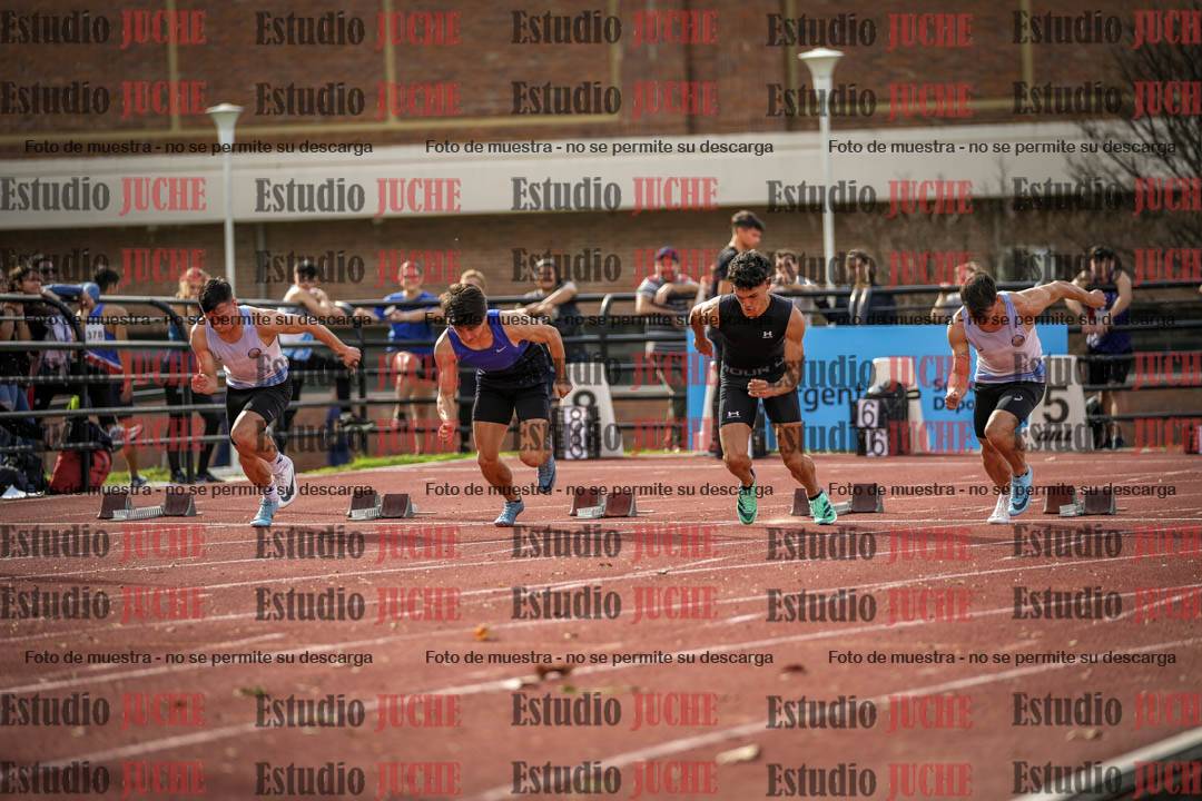 Fotos de los 100 m llanos de varones