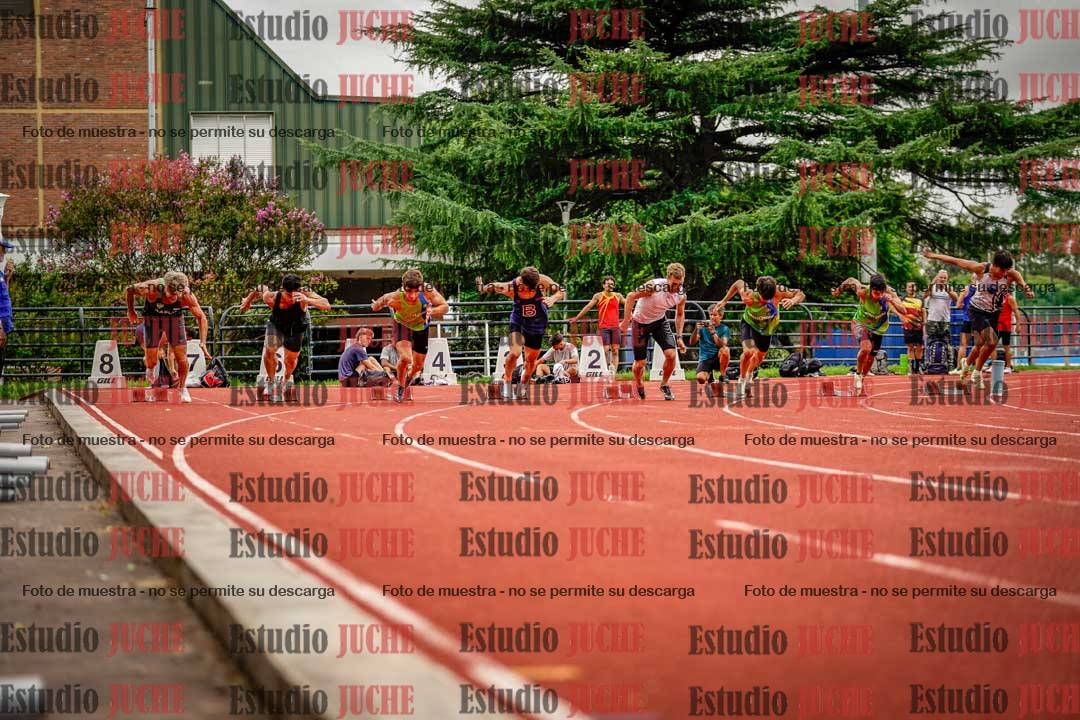 Fotos de los 100 m llanos de varones