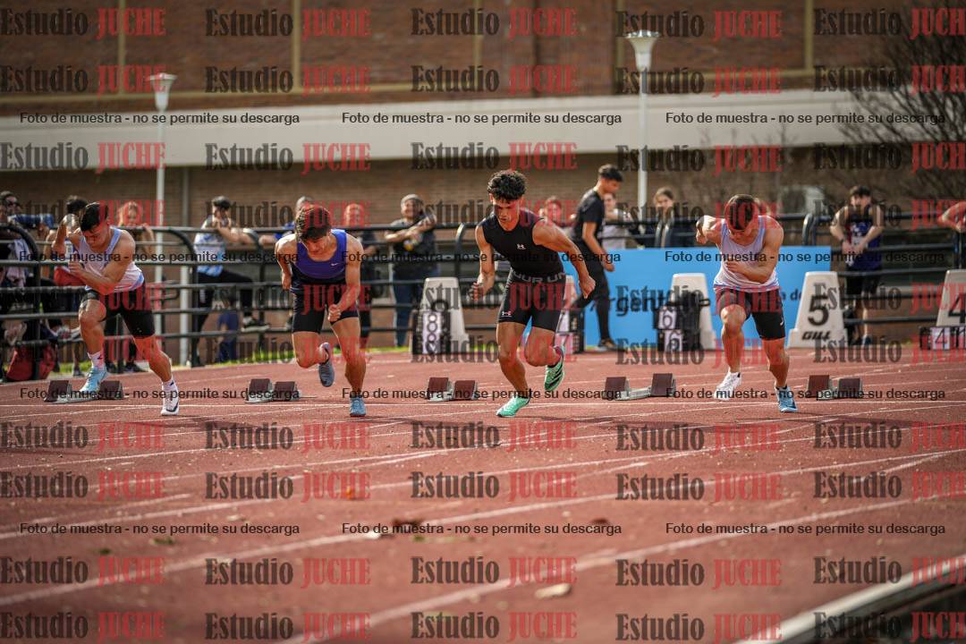Fotos de los 100 m llanos de varones