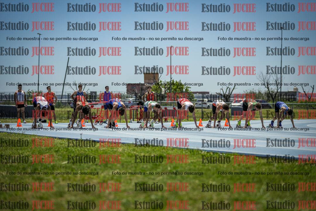 Fotos de los 100 m llanos de varones