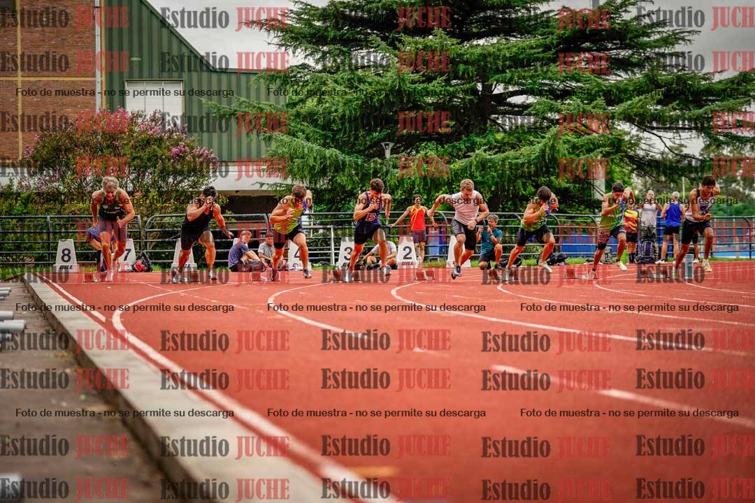 Fotos de los 100 m llanos de varones