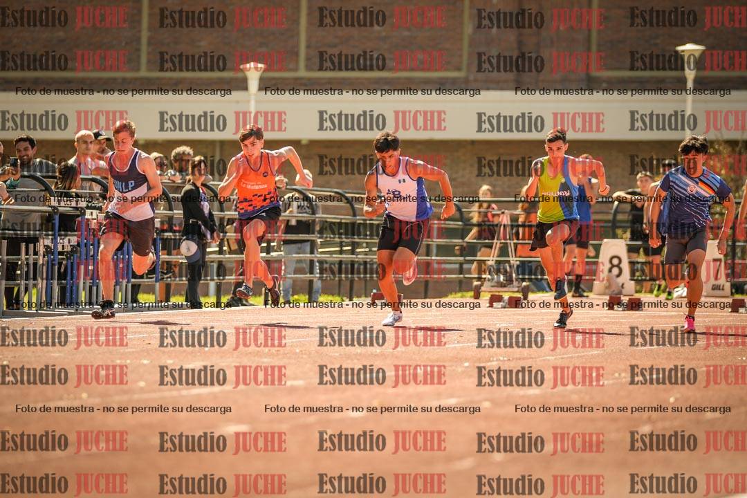 Fotos de los 100 m llanos de varones