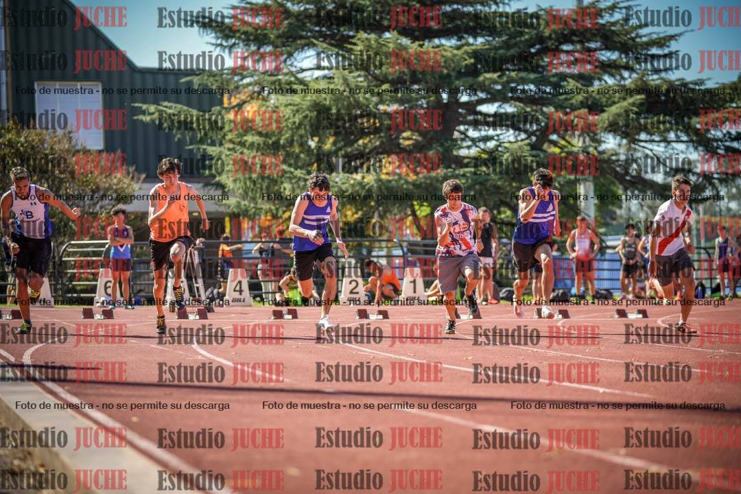 Fotos de los 100 m llanos de varones