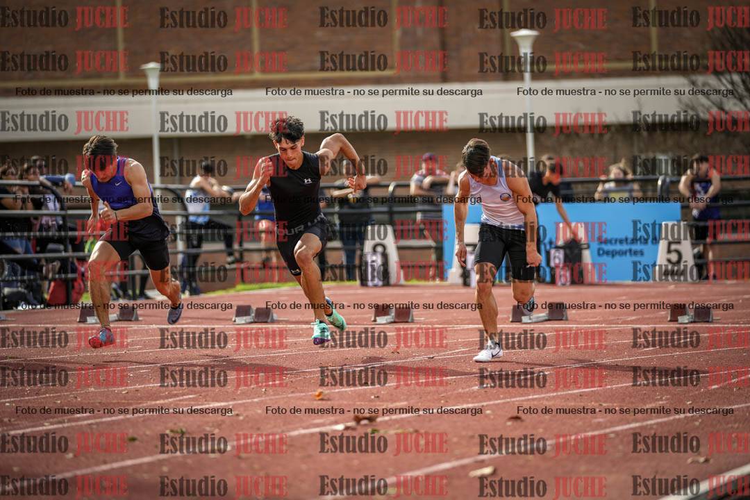 Fotos de los 100 m llanos de varones