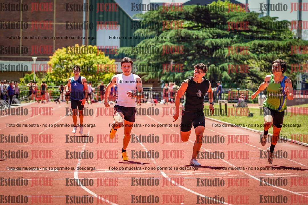 Fotos de los 100 m llanos de varones