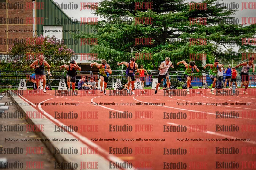 Fotos de los 100 m llanos de varones