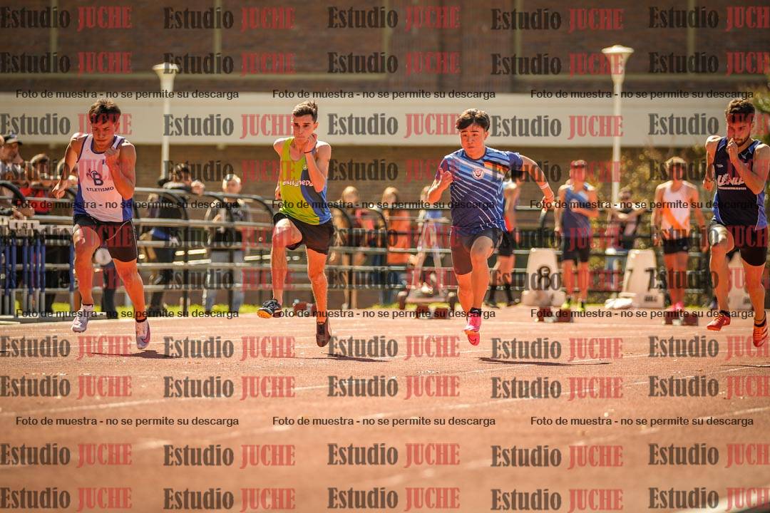 Fotos de los 100 m llanos de varones