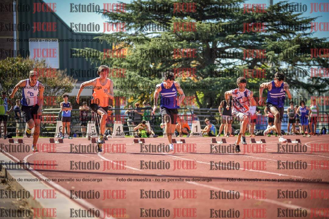 Fotos de los 100 m llanos de varones