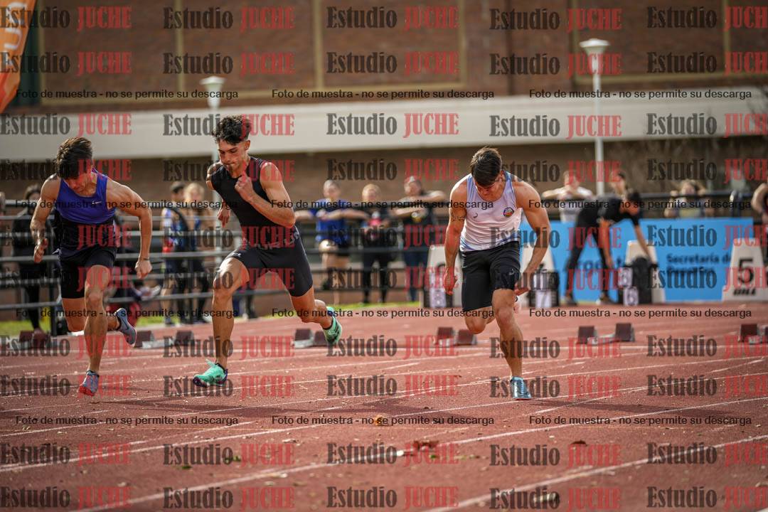 Fotos de los 100 m llanos de varones