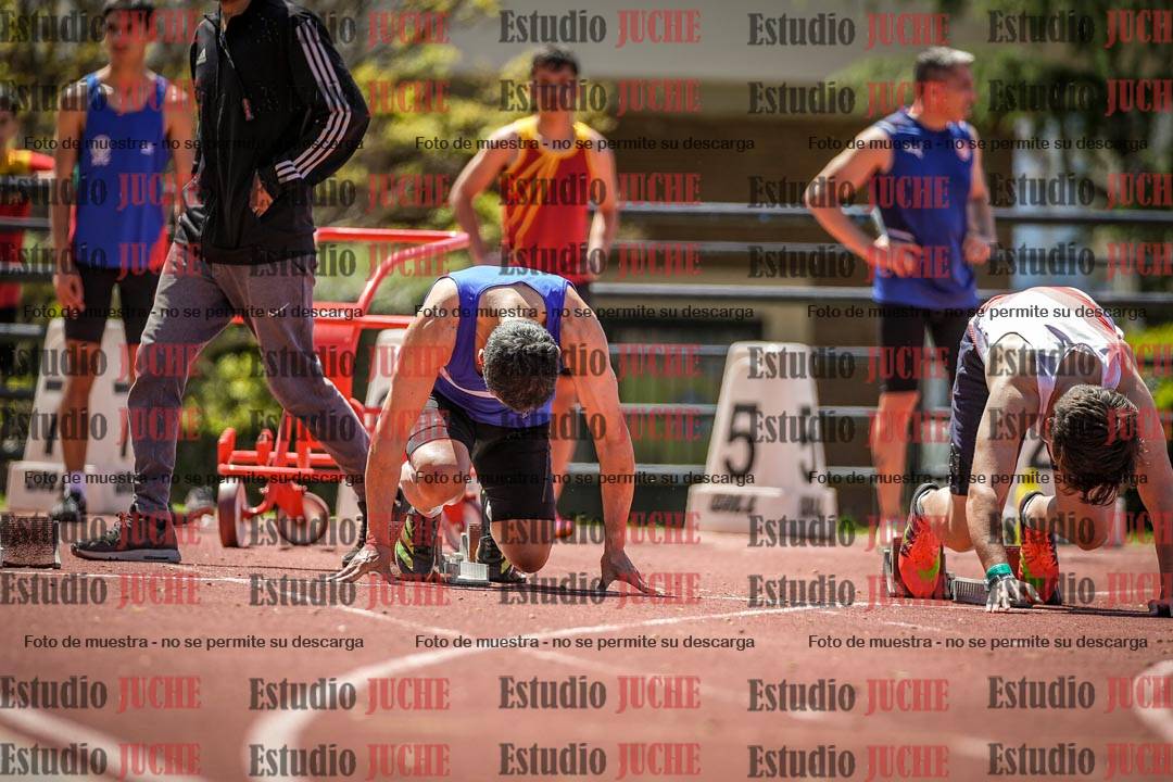 Fotos de los 100 m llanos de varones