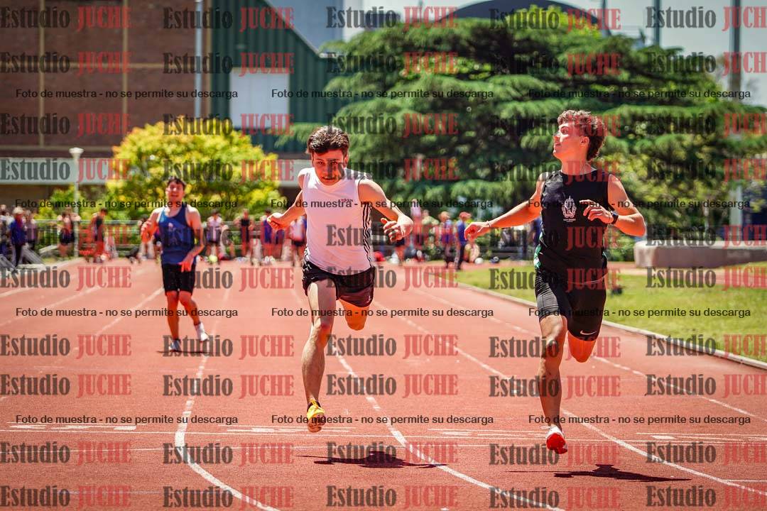 Fotos de los 100 m llanos de varones
