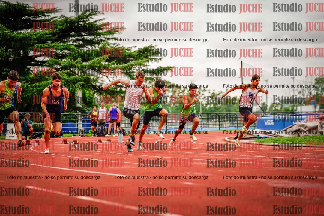 Fotos de los 100 m llanos de varones