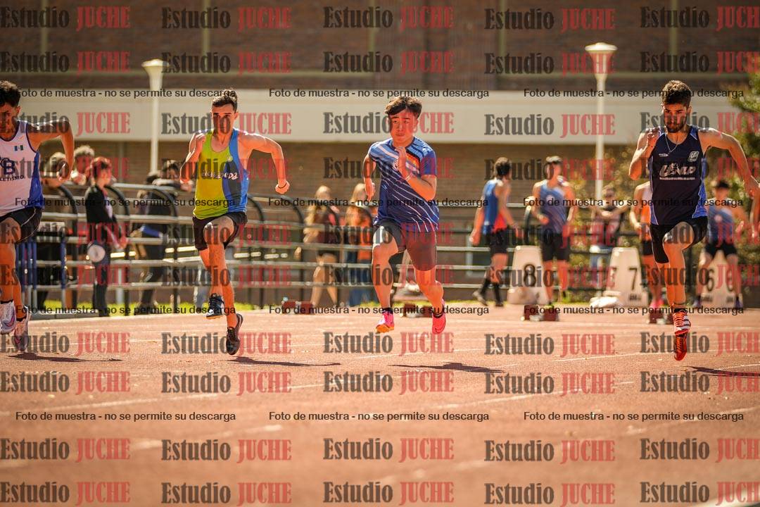 Fotos de los 100 m llanos de varones