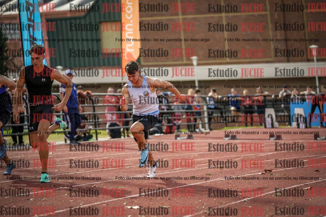 Fotos de los 100 m llanos de varones