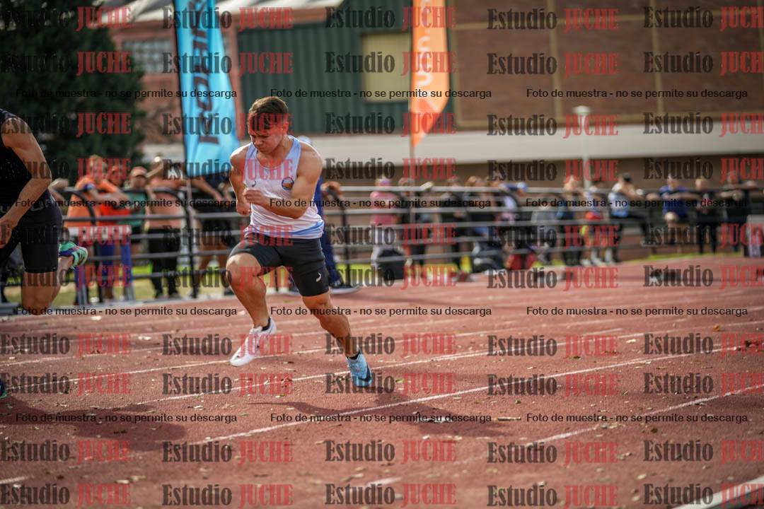 Fotos de los 100 m llanos de varones