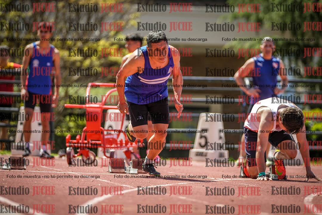 Fotos de los 100 m llanos de varones