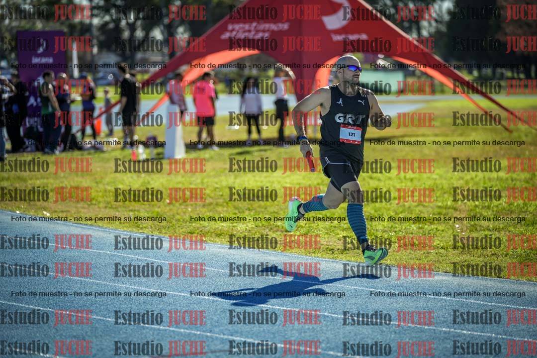 Fotos durante los relevos