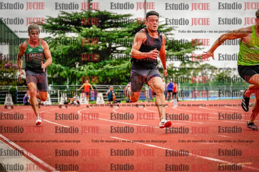 Fotos de los 100 m llanos de varones