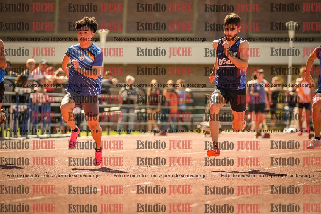 Fotos de los 100 m llanos de varones