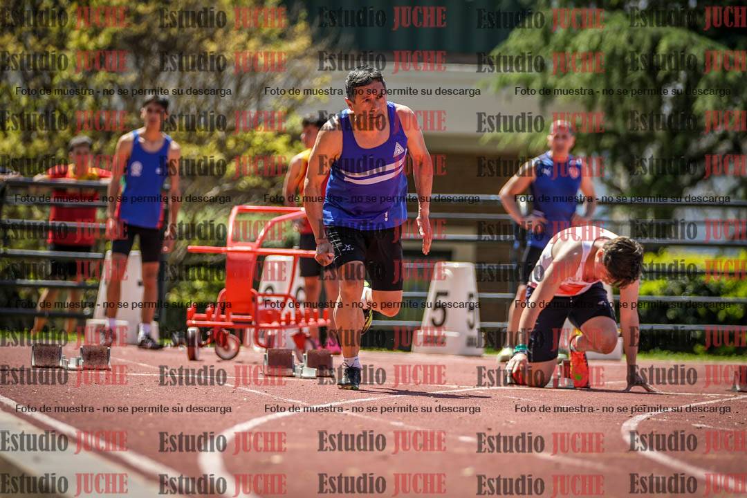 Fotos de los 100 m llanos de varones