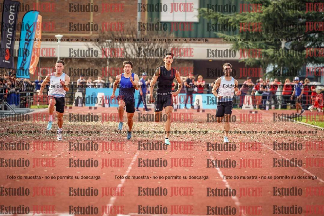Fotos de los 100 m llanos de varones