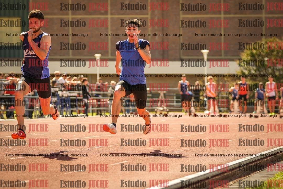 Fotos de los 100 m llanos de varones