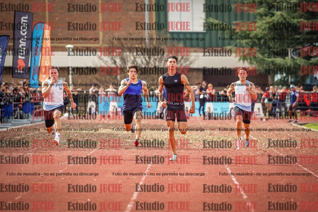 Fotos de los 100 m llanos de varones