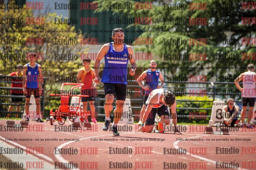 Fotos de los 100 m llanos de varones