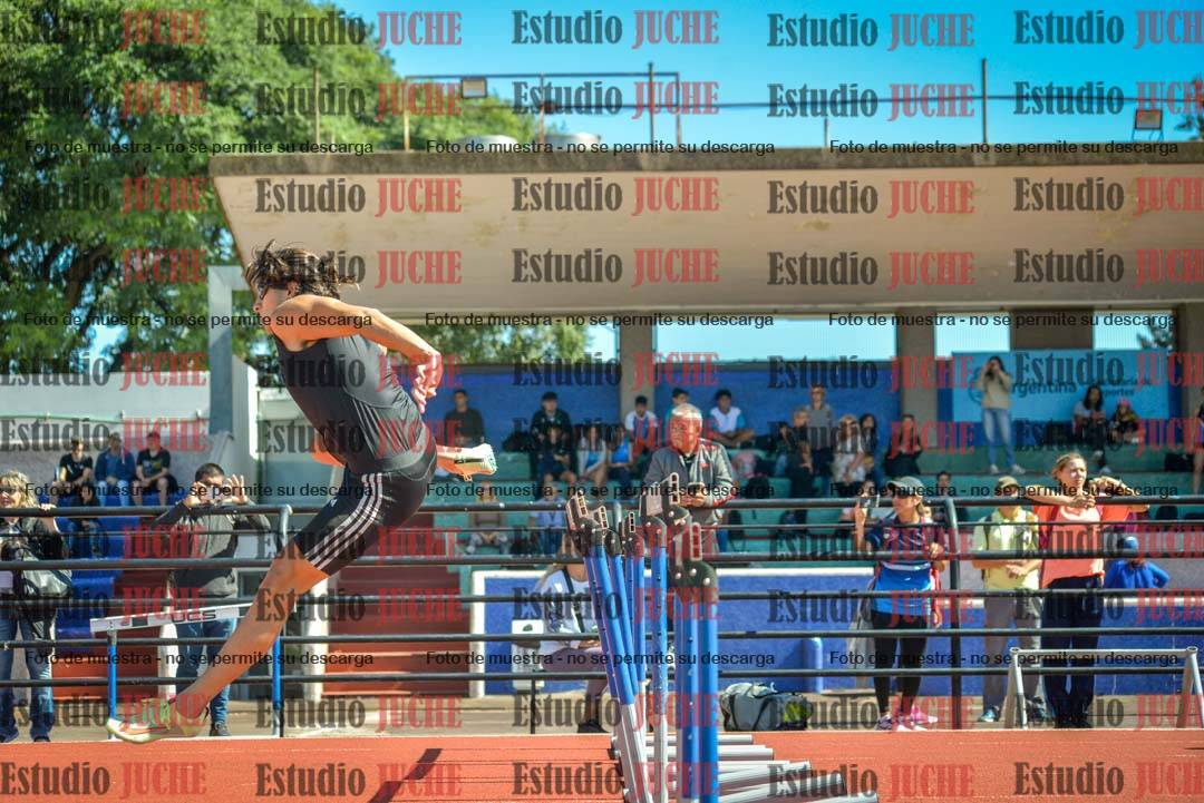 Fotos de los 100 m con vallas de varones