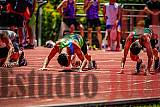 Fotos de los 100 m llanos de varones